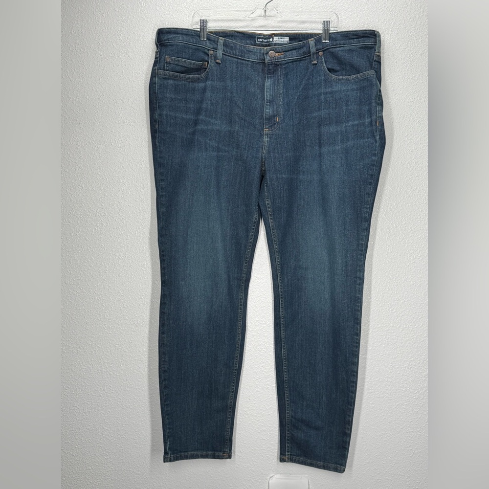 Carhartt Rugged Flex Slim Fit Tapered Jeans 20 Tall Medium Wash Plus Size